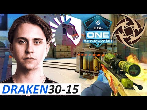 draken 30-15 / NiP vs Liquid / IEM Katowice 2018 / Quarter-Final