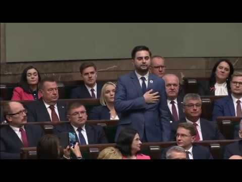 Norbert Kaczmarczyk składa ślubowanie: zobowiązanie wobec narodu