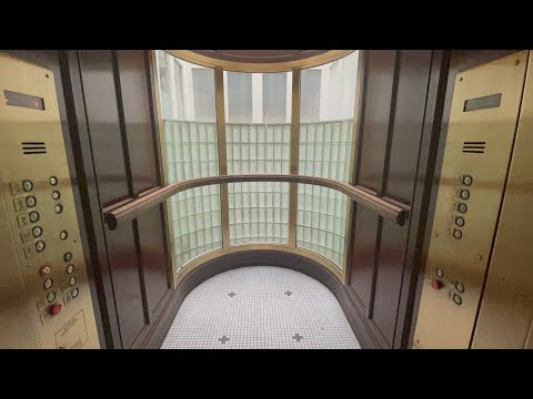 AWESOME Scenic Dover Hydraulic Elevator @ Odd Fellows Hall - Denver, CO.