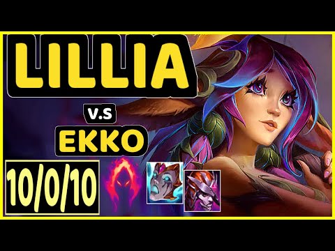REVOLTA (LILLIA) vs EKKO - 10/0/10 KDA JUNGLE GAMEPLAY - BR Ranked DIAMOND