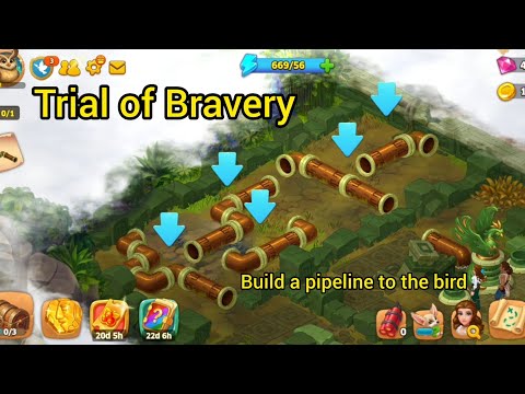 Island Hoppers /Lvl 51/Path Of Heroes/Trial of Bravery/Builda pipeline the to the bird/Gameplay