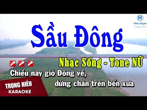 Karaoke Sầu Đông Tone Nữ | Nhạc Sống | sầu đông karaoke beat nữ