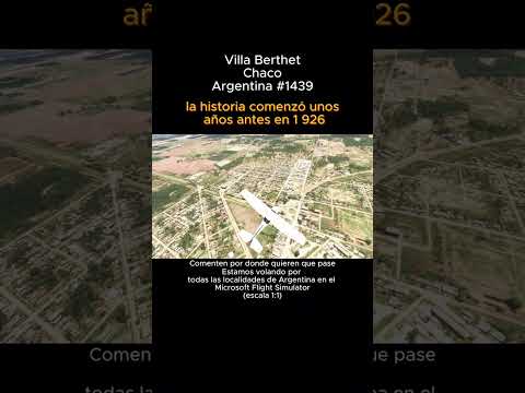 Villa Berthet, Chaco desde el Microsoft Flight Simulator #villaberthet #chaco #msfs #argentina