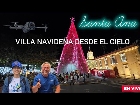 LINDA NAVIDAD EN SANTA ANA vuelo #envivo  #elsalvador #mavic4pro