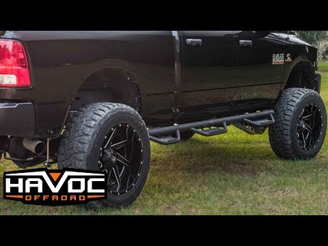 Installation of the Havoc Off-Road HS3 Steps on a 2014-17 Ram Quad Cab