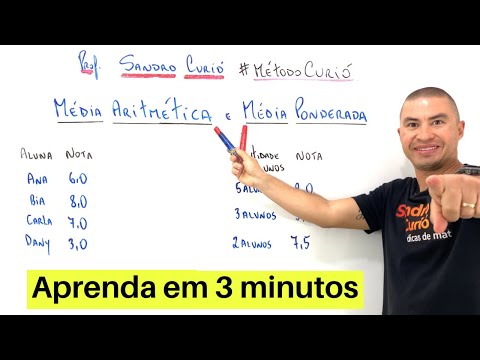 MÉDIA ARITMÉTICA e MÉDIA PONDERADA | EM 3 MINUTOS