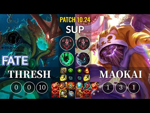 IG Fate Thresh vs Maokai Sup - KR Patch 10.24
