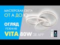 Люстра світлодіодна з пультом керування VITA 80W WT