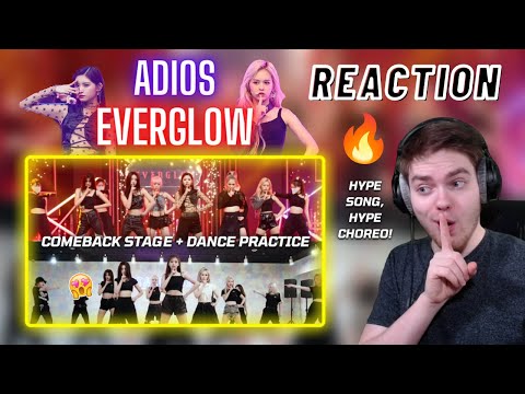 EVERGLOW 'Adios' Comeback Stage + Dance Practice | REACTION
