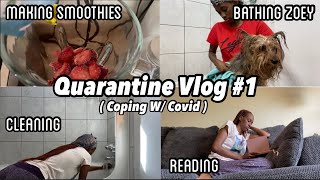 Quarantine VLOG 1 | Coping W/ Covid | No Taste Or Smell | Keeping Busy Around The House