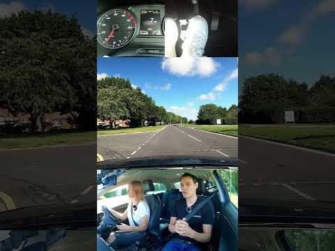 Learning jogging junctions (clutch up). #drivinglessons #learningtodrive