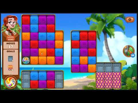 Lost Island Blast Adventure Level 1593 - NO BOOSTERS 🏝️ | SKILLGAMING ✔️