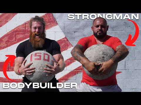 Strongman VS Bodybuilder Strength BATTLE!