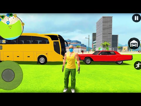 Coach Bus Police Car and Super Cars Driving in Open World Simulator - Android Gameplay