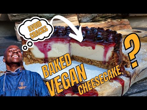 The Ultimate Baked Vegan Cheesecake - Looks No-Bake! (No Egg, No Dairy, No Gluten, No Cracks!)