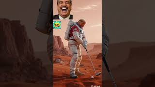 Trump Playing Golf on Mars 😂 #funny #memes #shorts