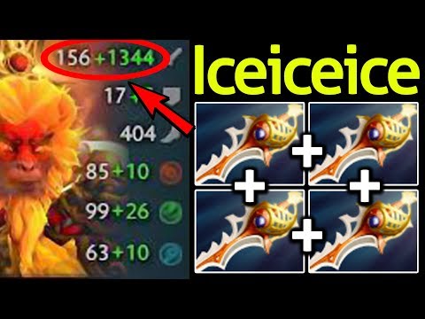 Iceiceice Dota 2 [Monkey King] WTF! 1500 Damage with 4 Rapier!!!