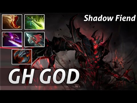 Shadow Fiend Pro Carry by 9000 MMR GH GOD Dota 2