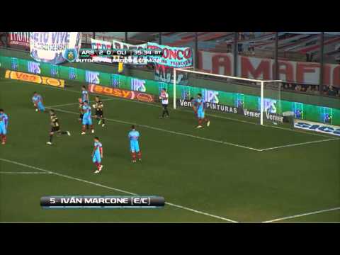 Gol Marcone e/c. Arsenal 2 Olimpo 1. Torneo Inicial 2013. Fecha 3. Fútbol Para Todos.