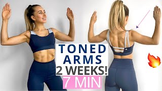 7 MIN ARMS WORKOUT To Tone Your Arms IN 2 WEEKS! | Beginner Friendly Standing Workout / No Equipment