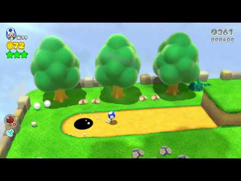 Super Mario 3D World (Switch) 7-2 Itemless Speedrun - Time: 42 (Former WR)