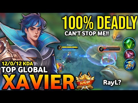 XAVIER BEST BUILD 2022 | TOP GLOBAL XAVIER GAMEPLAY | MOBILE LEGENDS✓