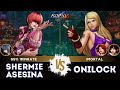 KOF XV SHERMIE ASESINA Shermie Athena Leona Vs ONILOCK Vanessa Yuri B Jenet Replay Match 07 25