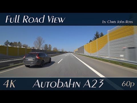 Autobahn (A23), Germany: Rastplatz Steinburg - Hohenfelde - Lägerdorf - Itzehoe - 4K (UHD/2160p/60p)