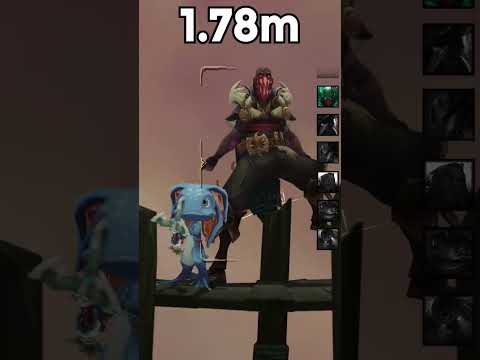 Bilgewater champions ACTUAL SIZES #leagueoflegends #mobilelegend #leagueofmemes