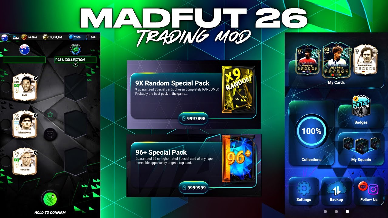 MADFUT 26 TRADING MOD | UNLIMITED CARDS AND PACKS GUIDE