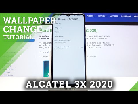 How to Change Screen Wallpaper in ALCATEL 3X 2020 - Manage Display Look