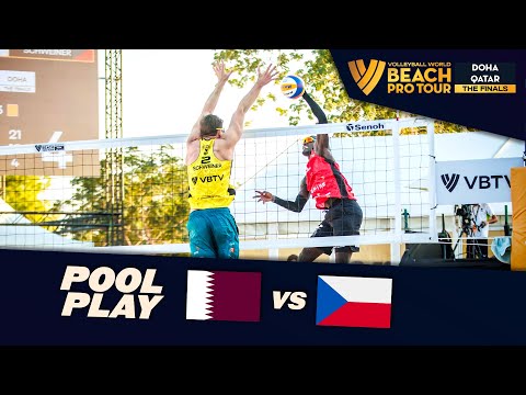 Cherif/Ahmed vs. Perusic/Schweiner - Day 2 Highlights | Doha Finals 2023 #BeachProTour