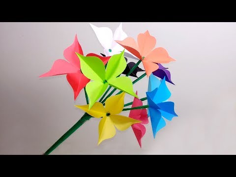 How to Make Beautiful Gorgeous Paper Stick Flowers | Stick Flower at Home | Jarine's Crafty Creation Video