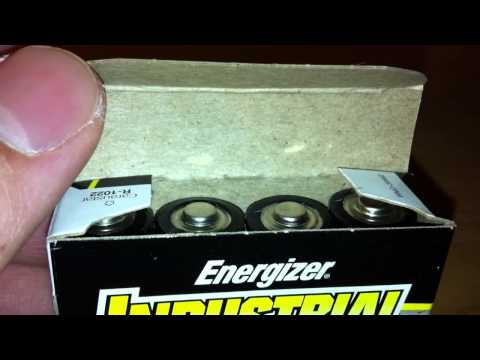 Industrial Energizer Alkaline Batteries Unboxing