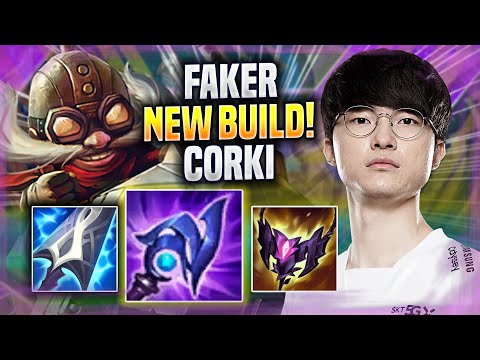 FAKER TRIES CORKI WITH NEW BUILD! - T1 Faker Plays Corki MID vs Leblanc! | Preseason 2022