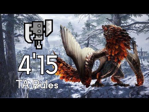 [MH Rise] HR★7 Bazelgeuse Switch Axe solo TA Rules 4'15 | 爆鱗竜 スラッシュアックス