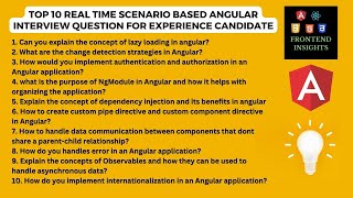 Download the video "Top 10 Realtime scenario based angular interview questions and answers | angular interview questions"