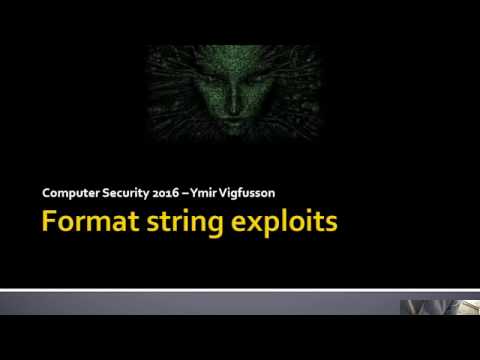 CS453 - Heap overflow example; Format string exploits