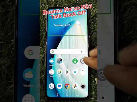 How To Talk Back Off Realme Narzo N53 ⚡ Realme Narzo N53 Double Tab Screen Off 🔥🔥 #shorts #talkback