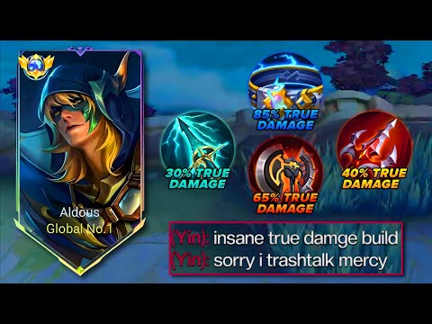 GLOBAL ALDOUS FULL UNLIMITED TRUE DAMAGE BUILD 2026!!💀 (must try this op build) - Mobile Legends