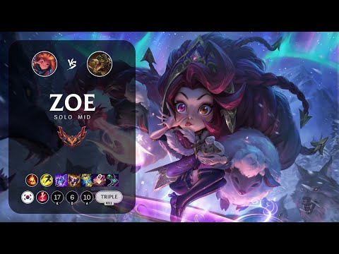 Zoe Mid vs Renekton - KR Grandmaster Patch 13.3