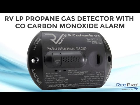 RV LP Propane Gas Detector with CO Carbon Monoxide Alarm