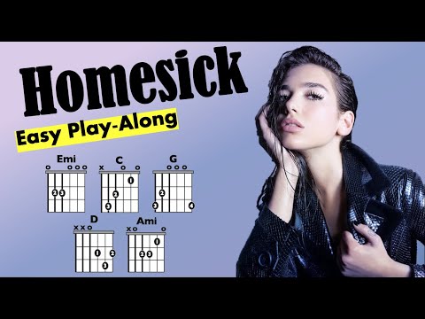 Homesick (Dua Lipa) EASY Guitar/Lyric Play-Along