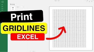How to Print Gridlines in Excel ( Microsoft )