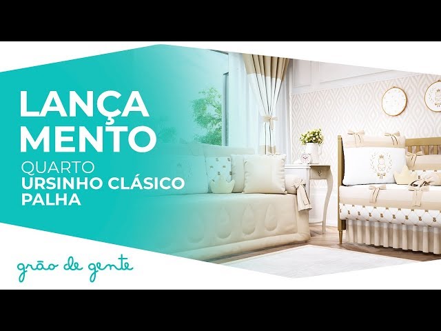 Quarto de Bebê Ursinho Clássico Palha - Grão de Gente
