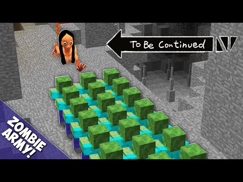 Real Momo vs 1000 Zombie Army in Minecraft ! To Be Continued By Pickle Craft