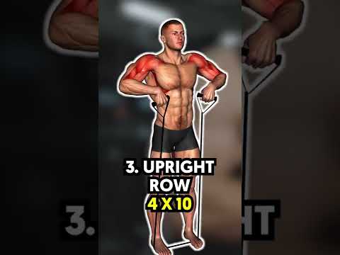 Chest and shoulders with resistance bands !! No Equipment Workout !! Chest and Shoulder Exercise !!