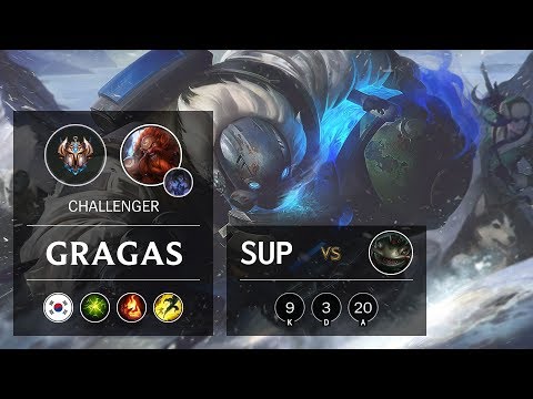 Gragas Support vs Tahm Kench - KR Challenger Patch 9.15