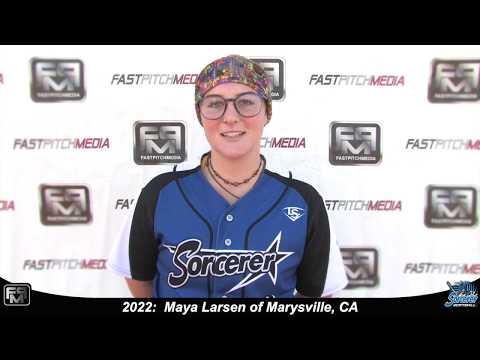 2022 Maya Larsen Committed UNR  First Base and Catcher Softball Skills Video - Sorcerer Rodriguez