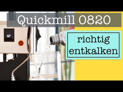 Quickmill Thermoblock Siebträgermaschine richtig entkalken (0820, 3000, 3004)